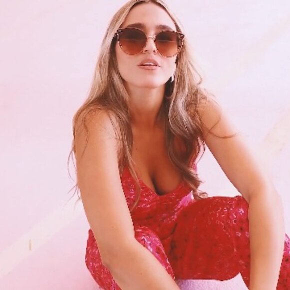 Trendy Round Retro Vintage Sunglasses Oversized Frame Y2K Chic Sunnies main image 6